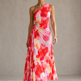 Joana | Vestido Plissado de Um Ombro
