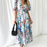 Carolina | Vestido Feminino com Padrão Floral