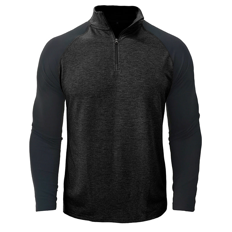 Camisa de algodão com gola subida