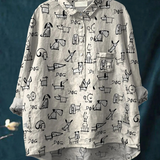 Helena | Blusa Descontraída com Estampado Fofo de Cão