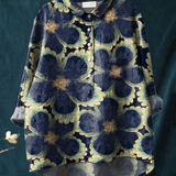 Maria | Blusa Feminina Descontraída em Estilo Vintage Floral