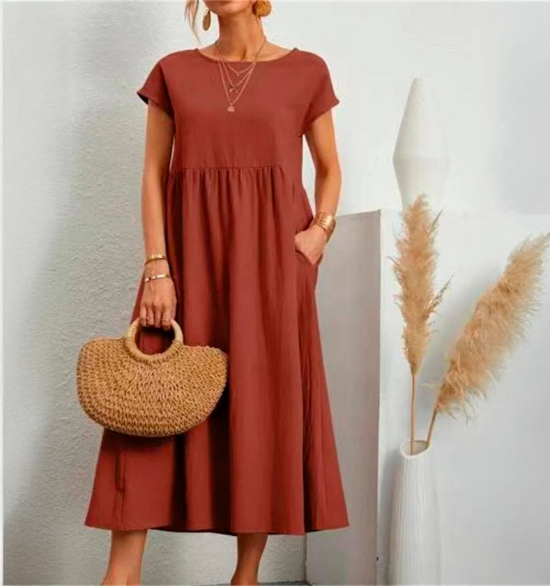 Cátia - Vestido Elegante de Primavera