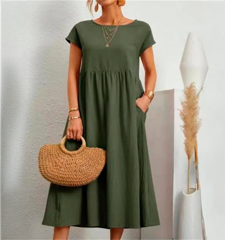 Cátia - Vestido Elegante de Primavera