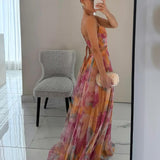 Gisele | Maxi Vestido Encantador com Padrão Floral