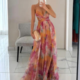 Gisele | Maxi Vestido Encantador com Padrão Floral