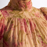 Rosália | Vestido Longo Floral em Chiffon