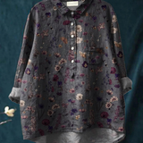 Rute | Blusa Feminina Descontraída com Estampado Floral