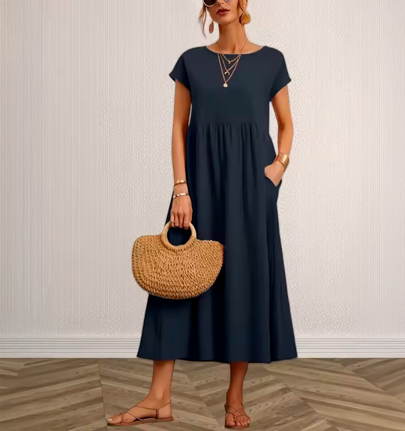 Cátia - Vestido Elegante de Primavera