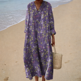 Vestido de Verão Solto Estampado