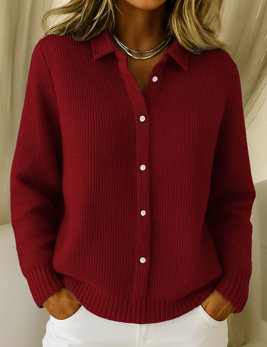 Eva | Clássico Cardigan de Malha com Botões