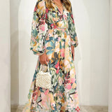 Carolina | Vestido Feminino com Padrão Floral