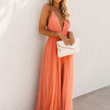 Genoveva | Maxi Vestido Luz de Coral