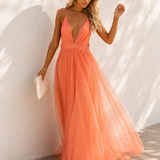 Genoveva | Maxi Vestido Luz de Coral