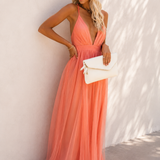 Genoveva | Maxi Vestido Luz de Coral