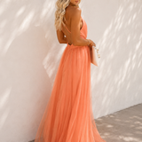 Genoveva | Maxi Vestido Luz de Coral