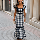 Diana | Vestido Longo Às Riscas