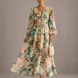Carolina | Vestido Feminino com Padrão Floral