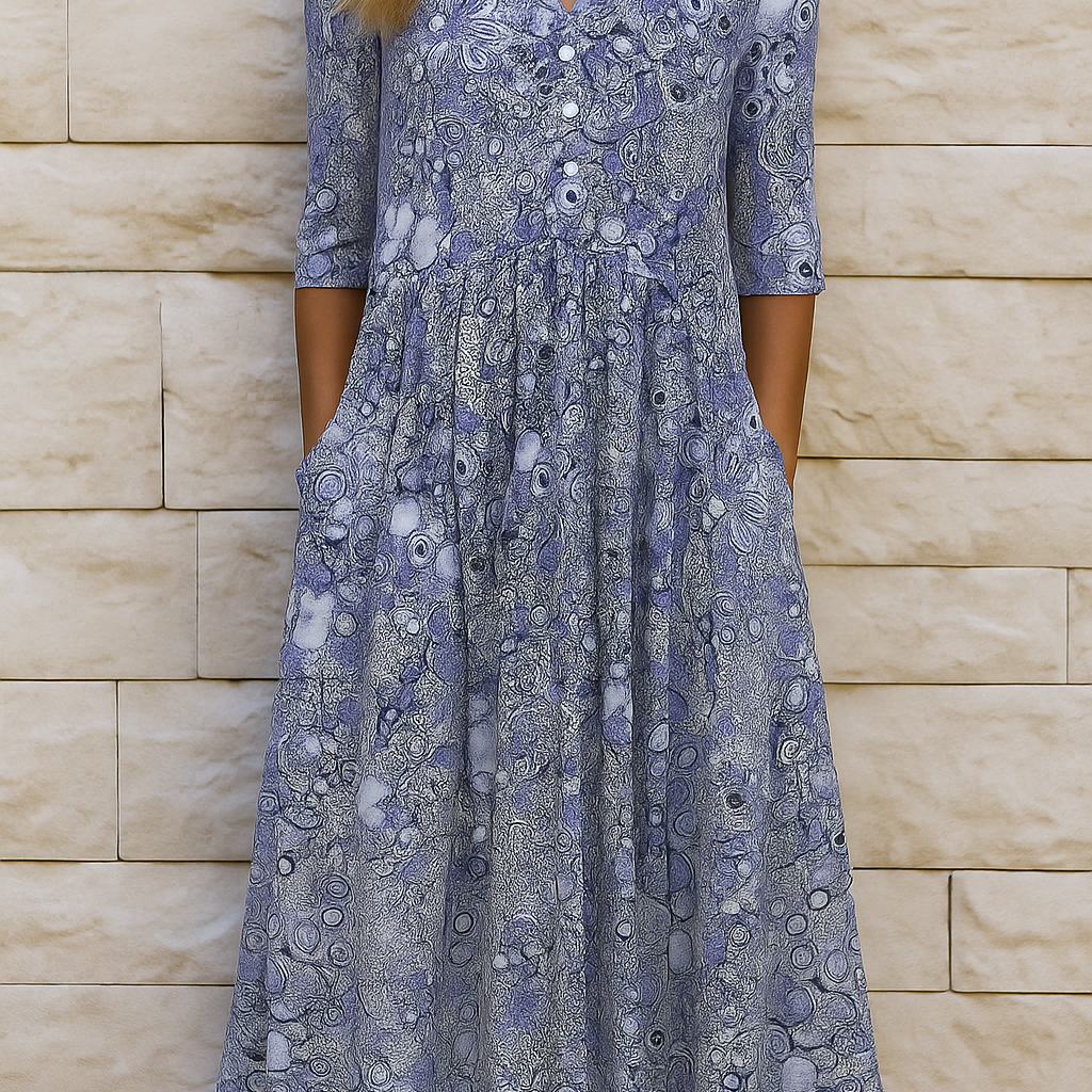 Elisa | Vestido Midi Estampado