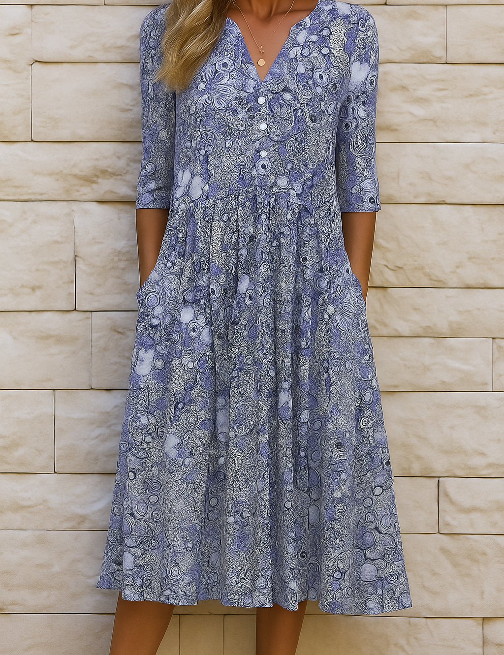Elisa | Vestido Midi Estampado