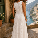 Adélia | Maxi Vestido Bordado Elegante