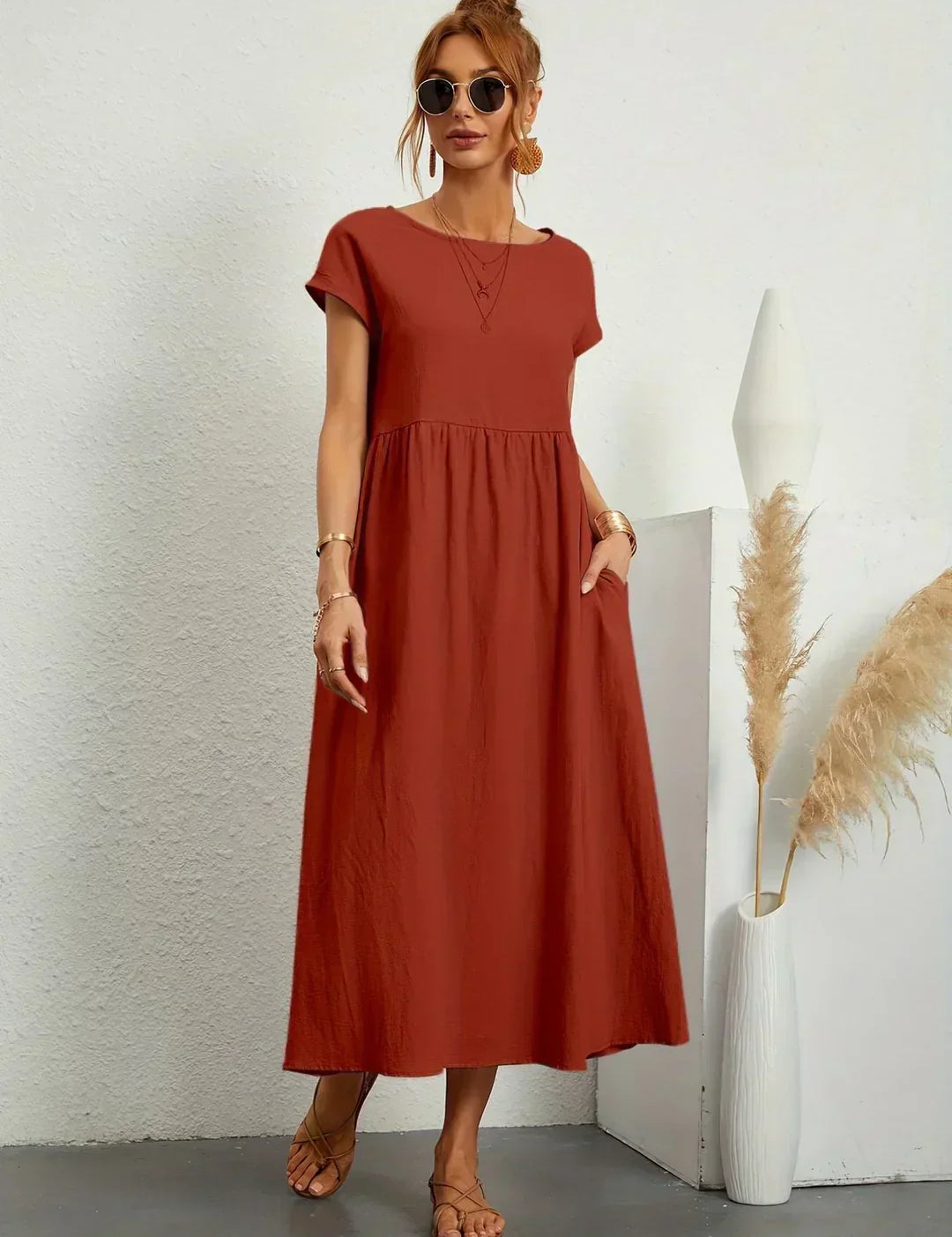 Gabriela | Vestido Midi de Elegância Intemporal