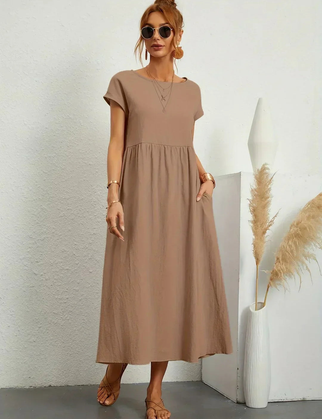 Gabriela | Vestido Midi de Elegância Intemporal