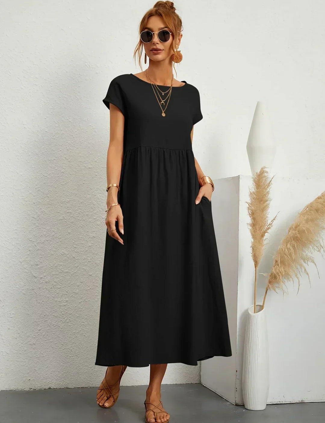 Gabriela | Vestido Midi de Elegância Intemporal
