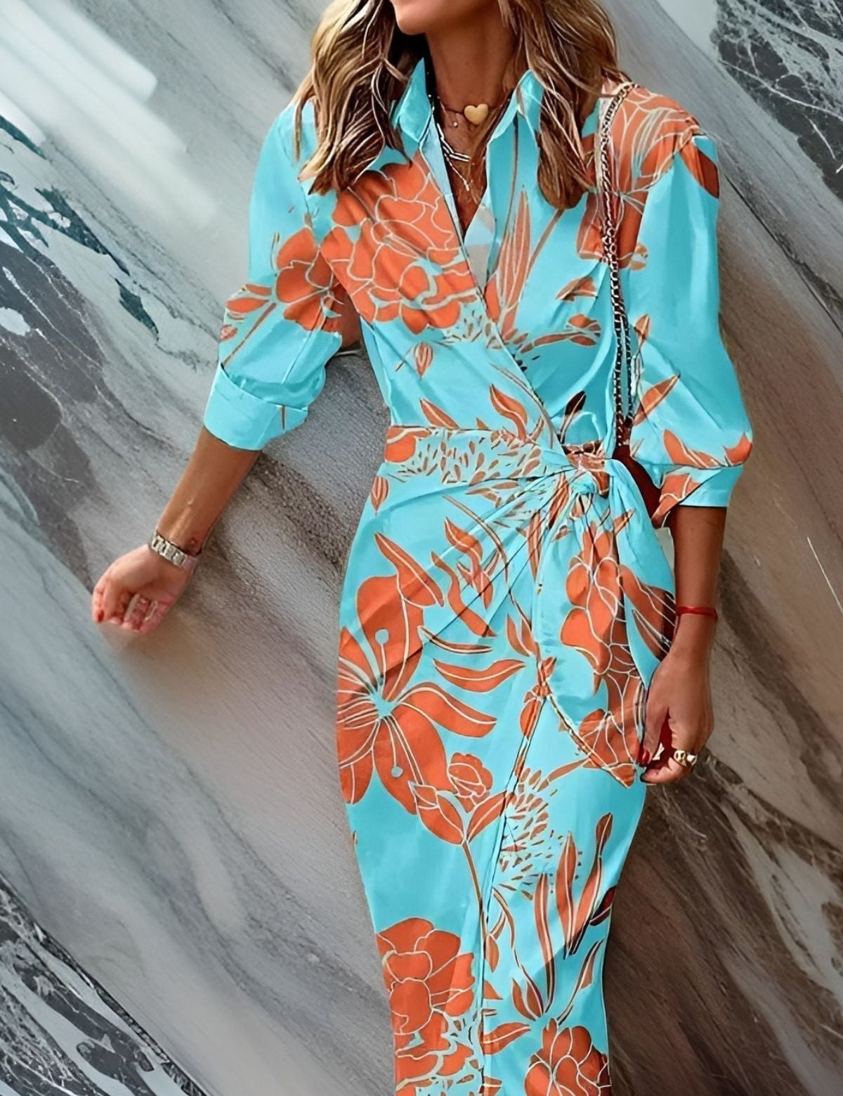 Amalia – Vestido de Primavera Longo