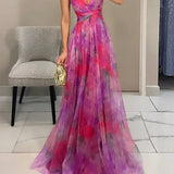 Gisele | Maxi Vestido Encantador com Padrão Floral