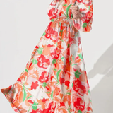 Carolina | Vestido Feminino com Padrão Floral