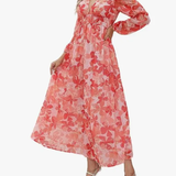 Carolina | Vestido Feminino com Padrão Floral