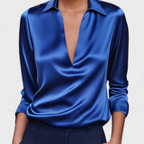Nádia - Blusa Premium com decote em V