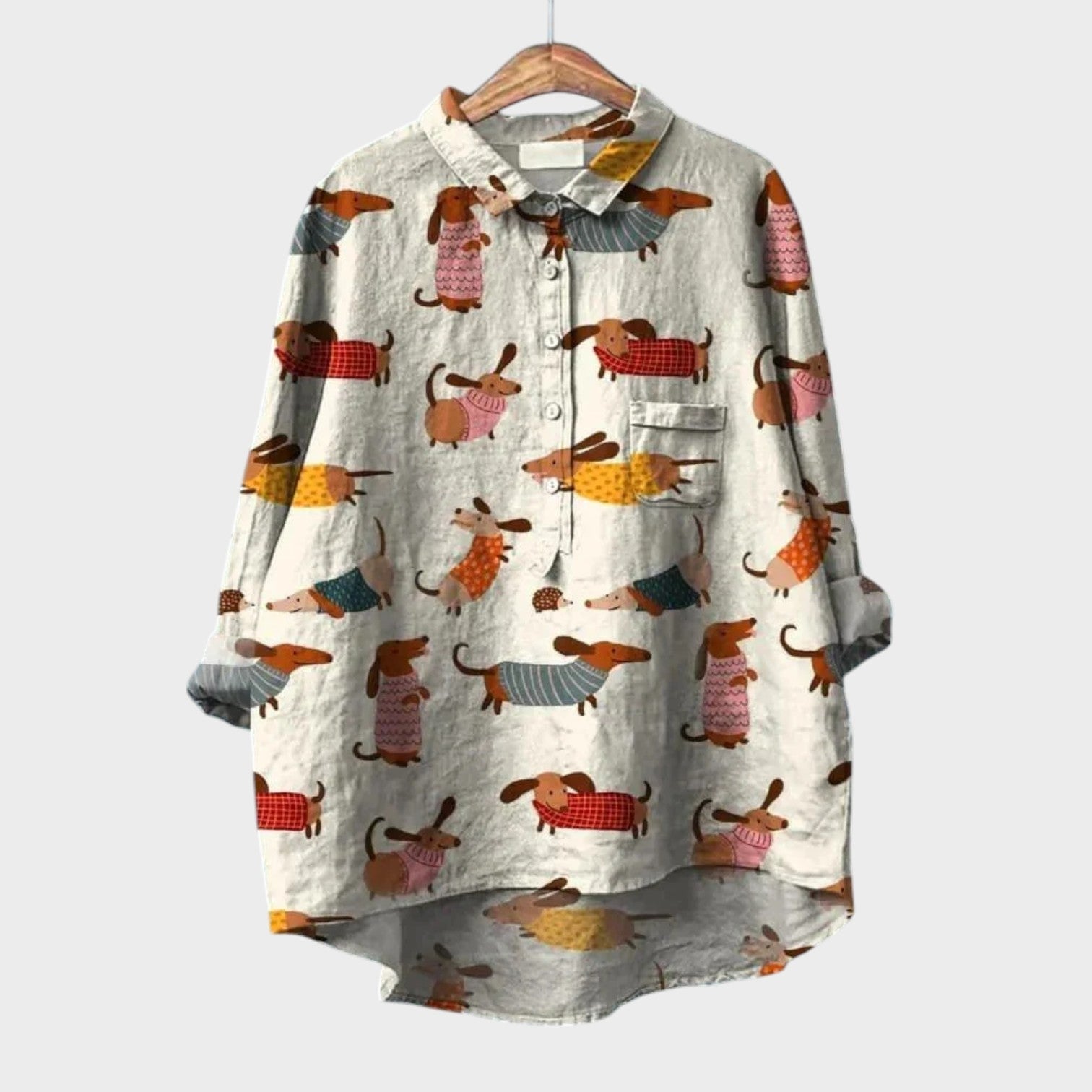 Flora - Camisa de linho de algodão