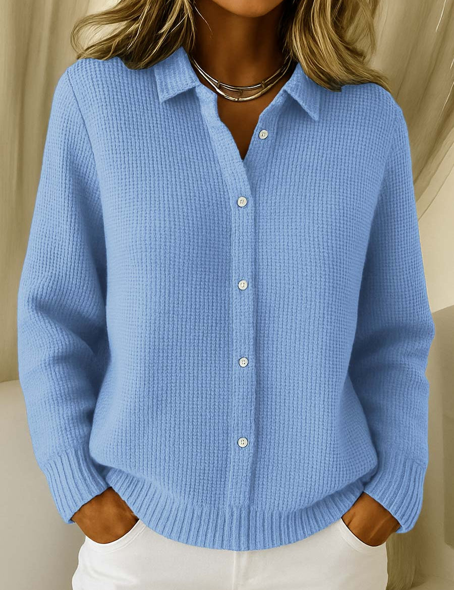 Eva | Clássico Cardigan de Malha com Botões