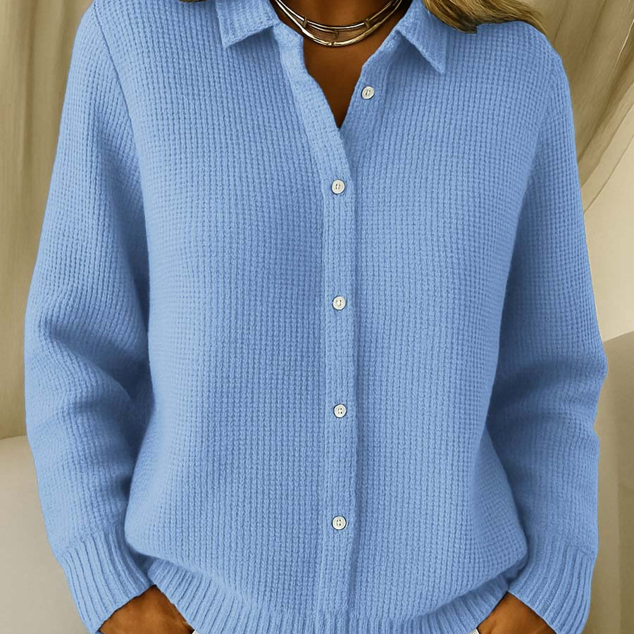 Eva | Clássico Cardigan de Malha com Botões