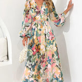 Carolina | Vestido Feminino com Padrão Floral