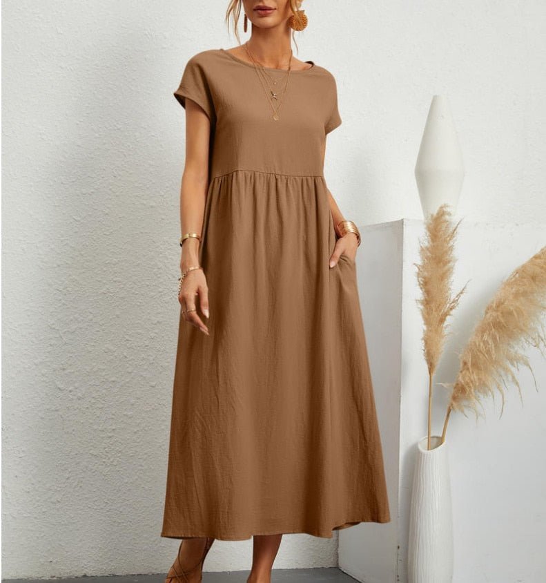 Cátia - Vestido Elegante de Primavera