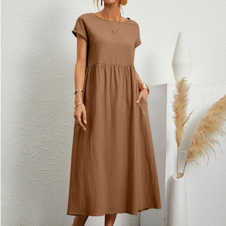 Cátia - Vestido Elegante de Primavera