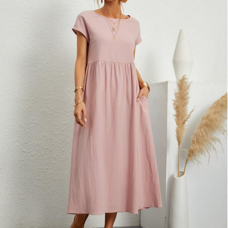 Cátia - Vestido Elegante de Primavera