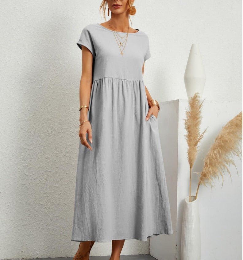 Cátia - Vestido Elegante de Primavera
