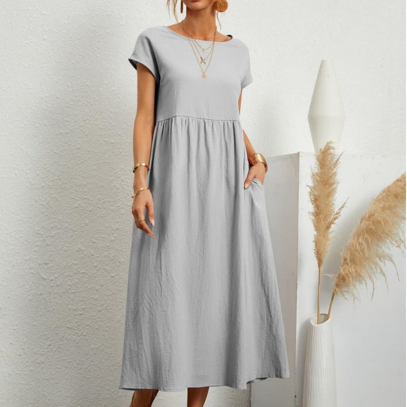 Cátia - Vestido Elegante de Primavera