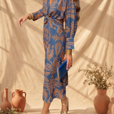 Celina | Vestido Midi Elegância Floral
