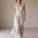 Otília | Maxi Vestido Floral em Linha A