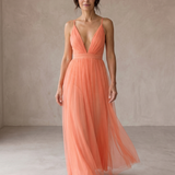 Genoveva | Maxi Vestido Luz de Coral