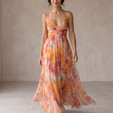 Gisele | Maxi Vestido Encantador com Padrão Floral