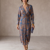 Celina | Vestido Midi Elegância Floral