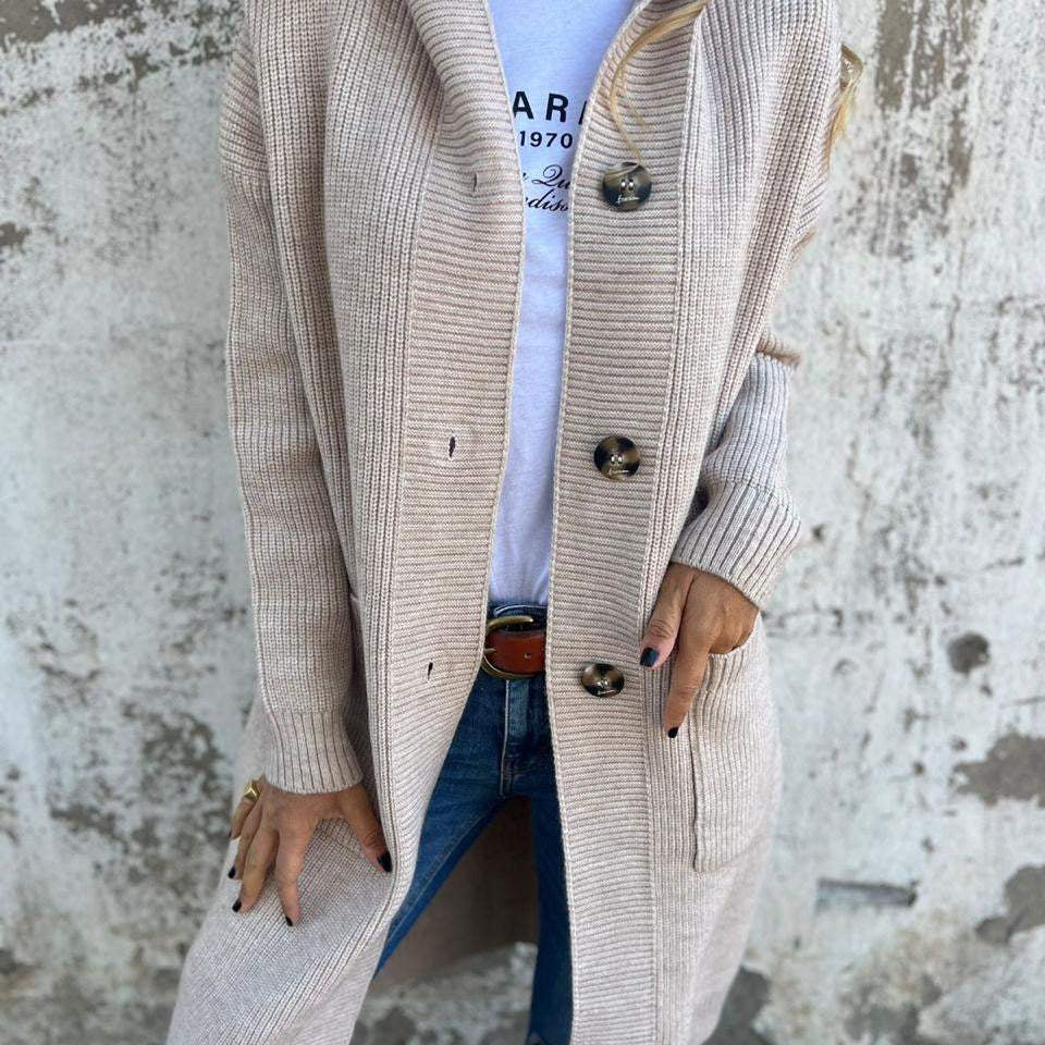 Sandra | Casaco de Malha Comprido e Elegante